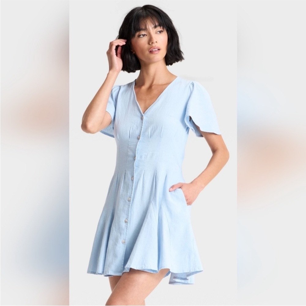 NWT button front dress